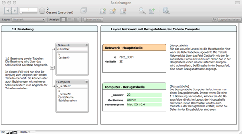 FileMaker Pro 1:1 Beziehung