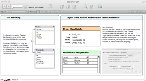 FileMaker Pro 1:n Beziehungen