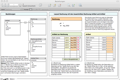 FileMaker Pro Beziehungen erklärt an einem Beispiel